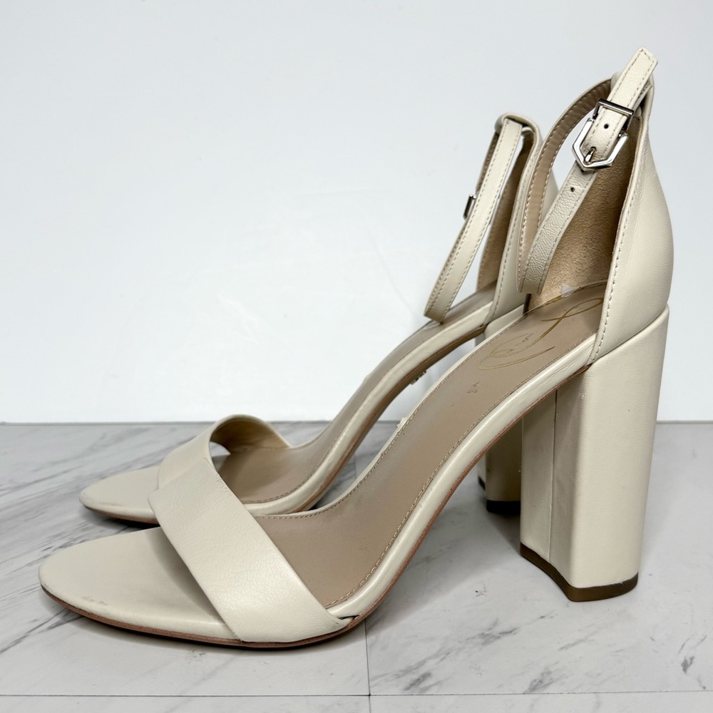 Sam Edelman Yaro Leather Block Heel Sandal 10M